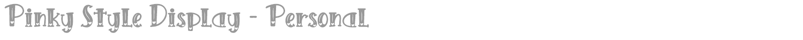 Pinky Style font preview